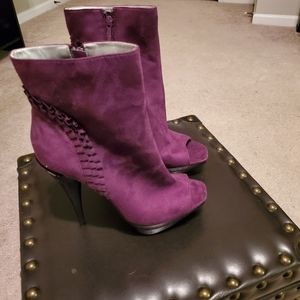 Purple dress boots